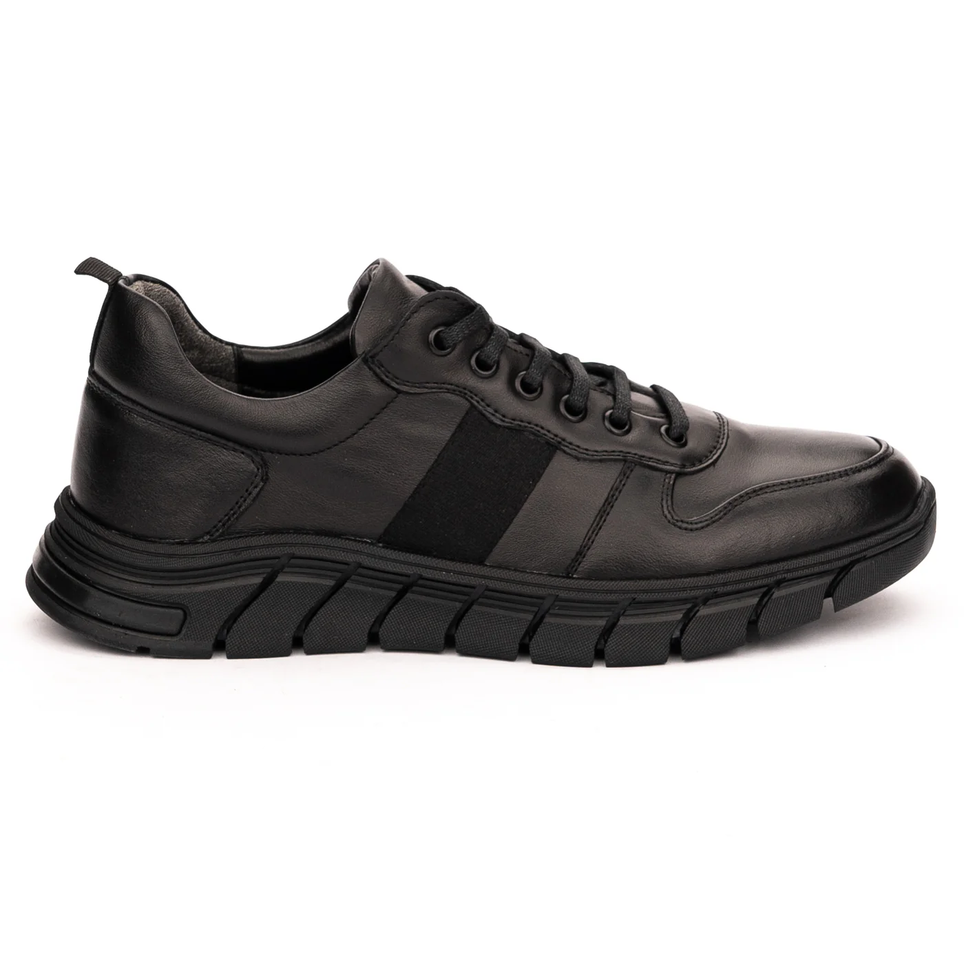Pantofi barbati din piele naturala neagra 7461