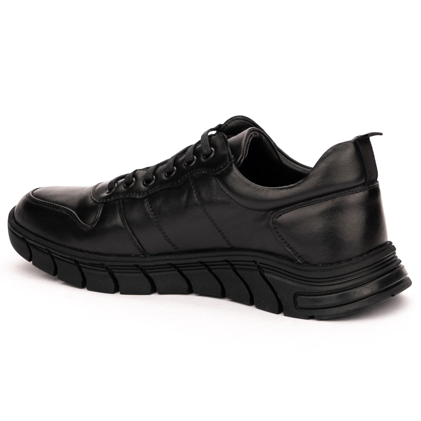Pantofi barbati din piele naturala neagra 7461 - Image 2