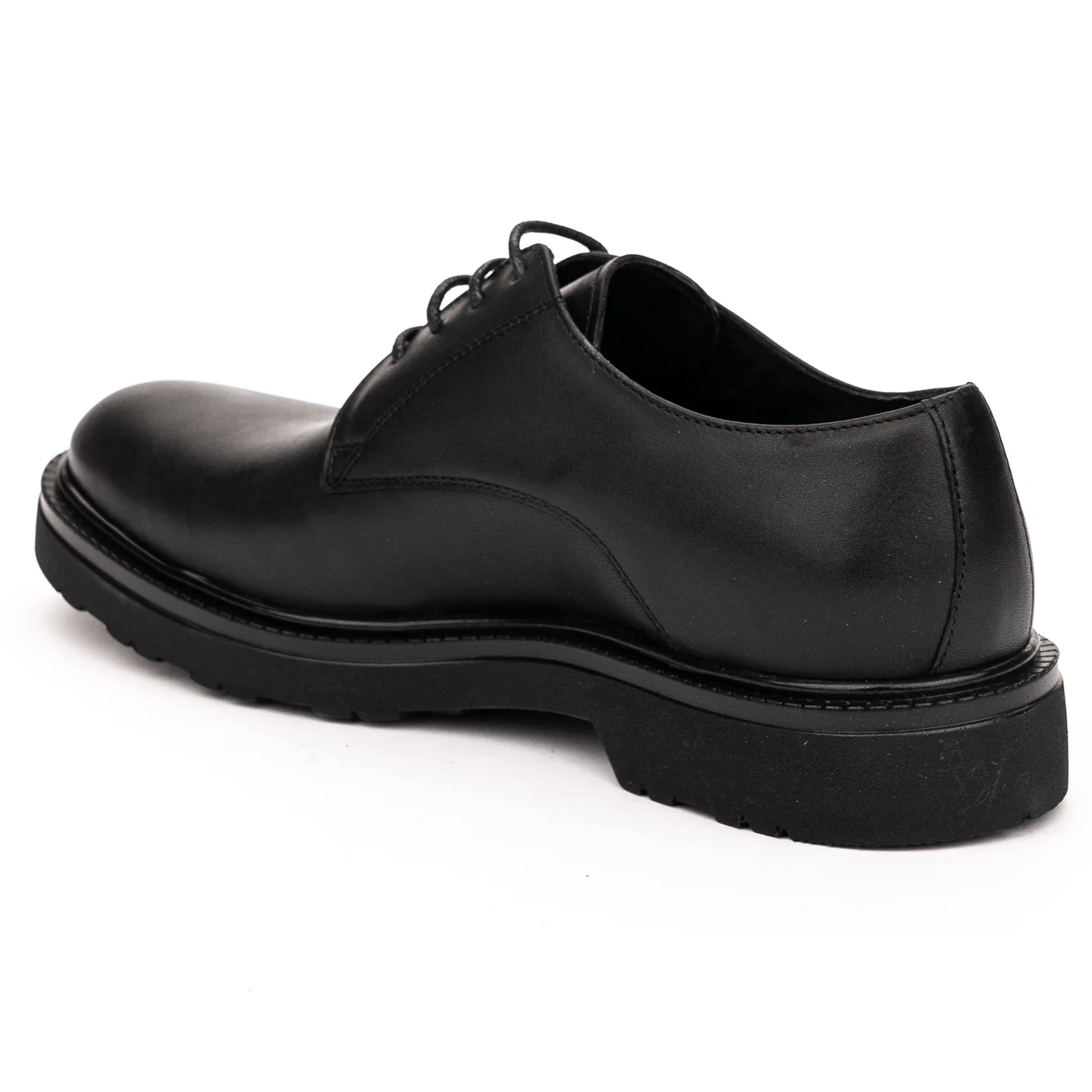 Pantofi barbati din piele naturala neagra 7462 - Image 2