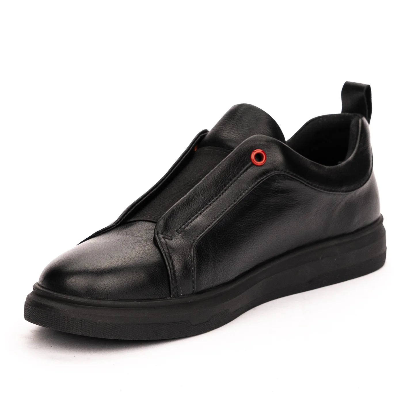 Pantofi barbati din piele naturala neagra 7465 - Image 3