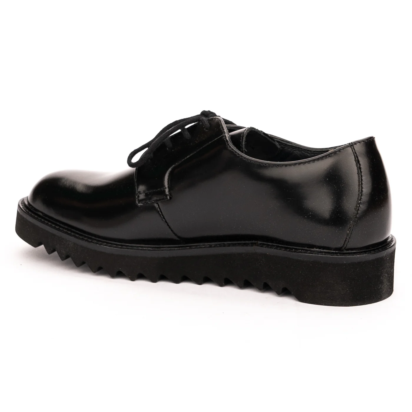 Pantofi barbati din piele naturala neagra 7469 - Image 2