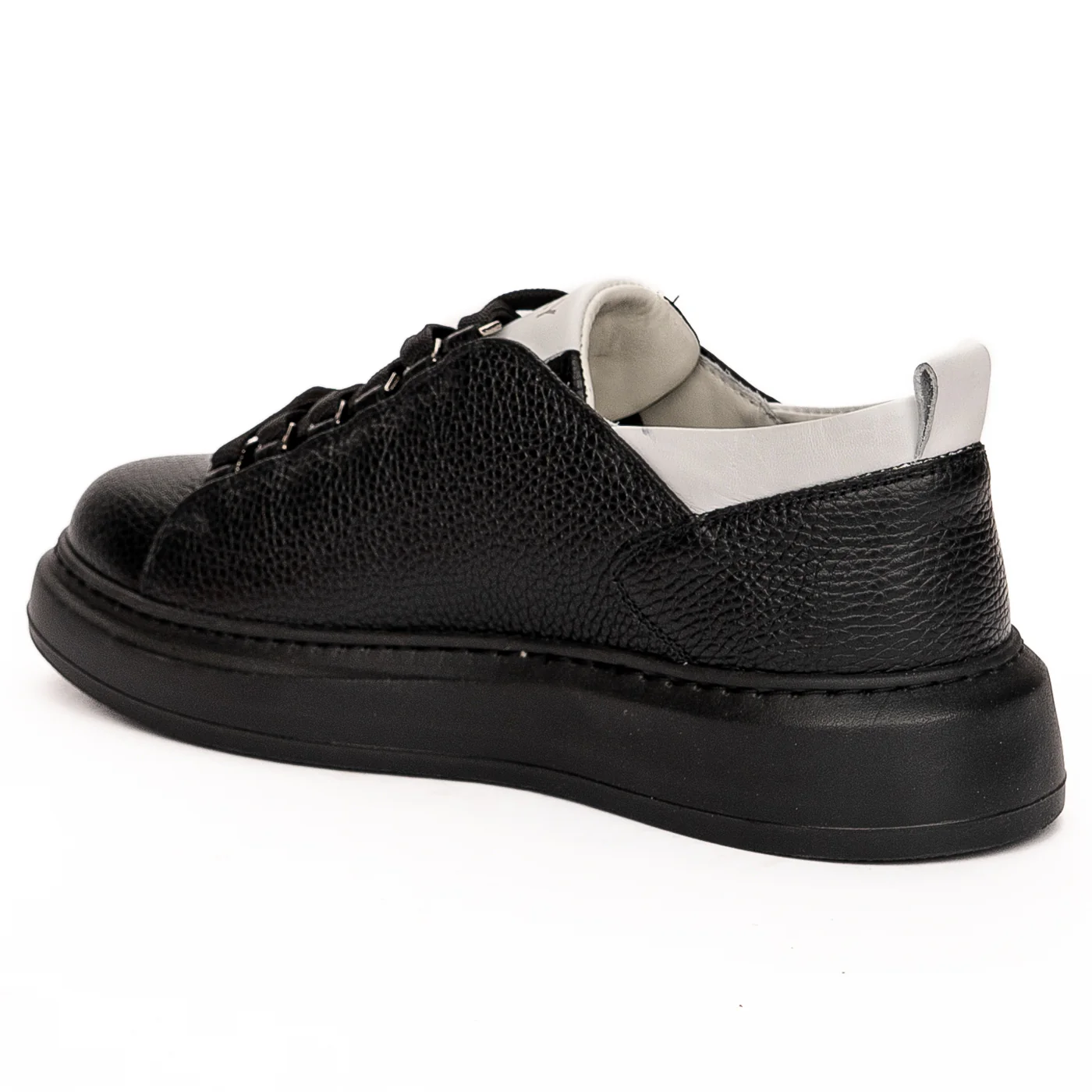 Pantofi barbati din piele naturala neagra 7472 - Image 2
