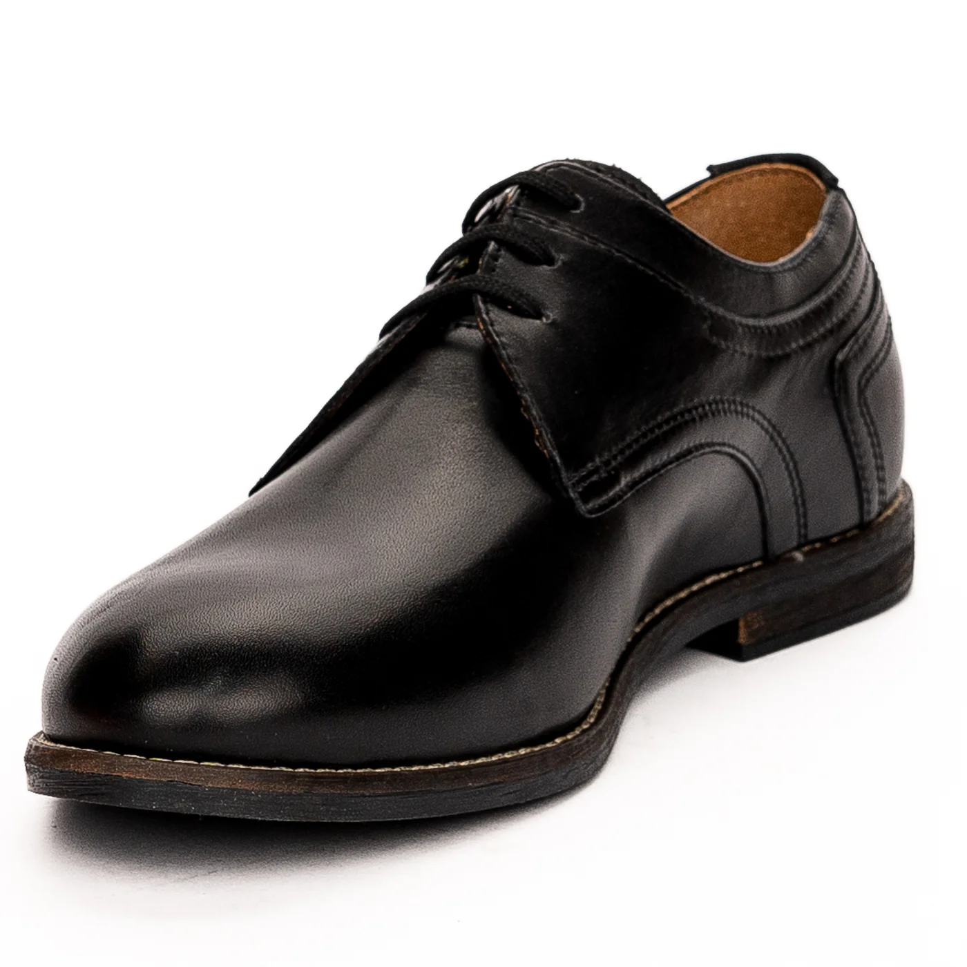 Pantofi barbati din piele naturala neagra 7478 - Image 3