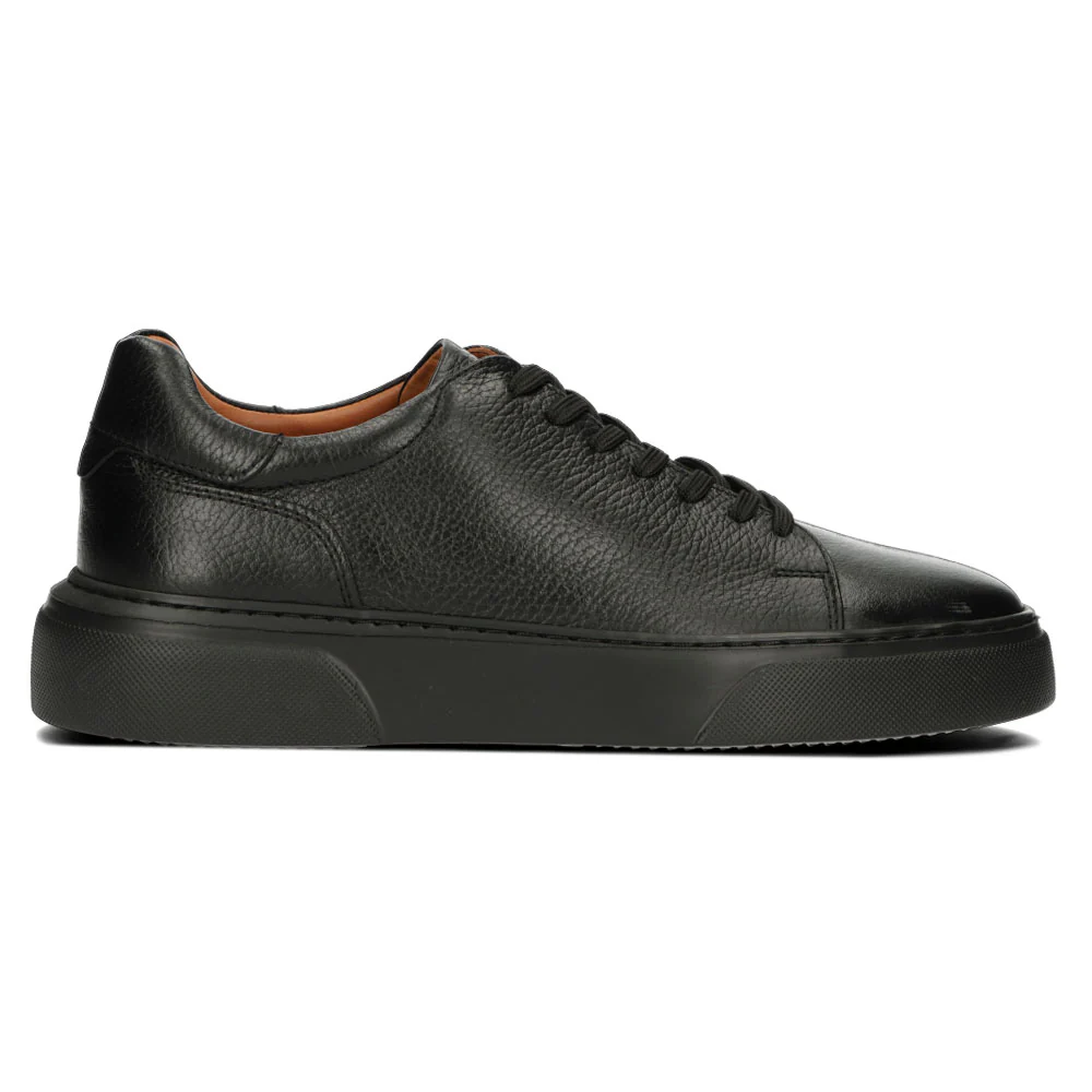 Pantofi barbati din piele naturala neagra 7488