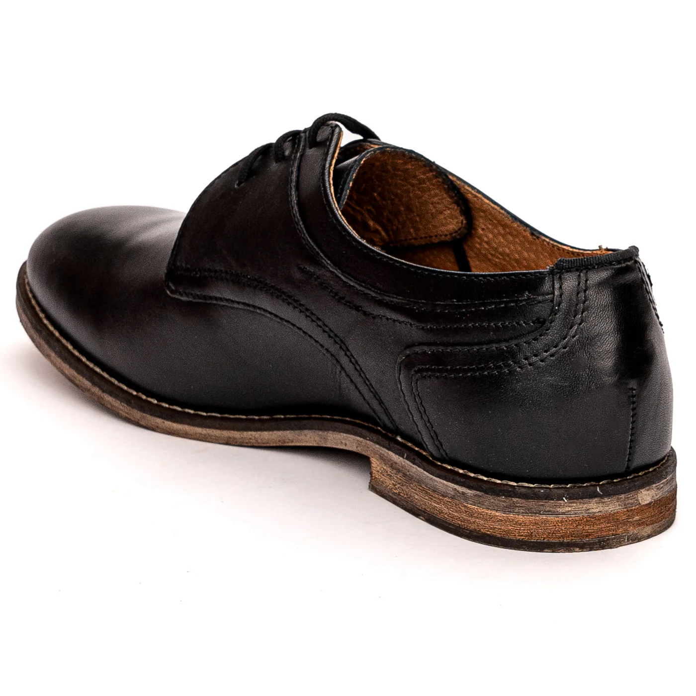 Pantofi barbati din piele naturala neagra 7524 - Image 2