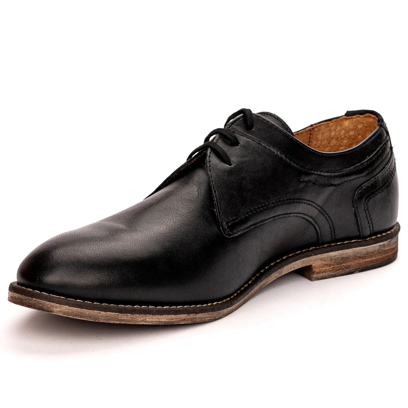 Pantofi barbati din piele naturala neagra 7524 - Image 3