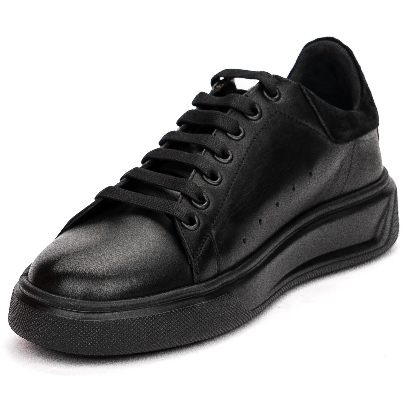 Pantofi barbati din piele naturala neagra 7532 - Image 3
