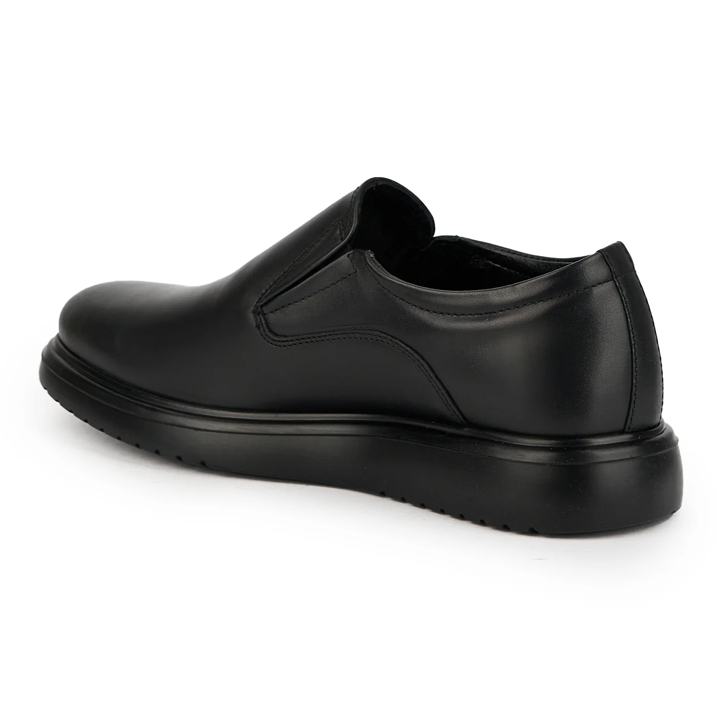Pantofi barbati din piele naturala neagra 7615 - Image 2