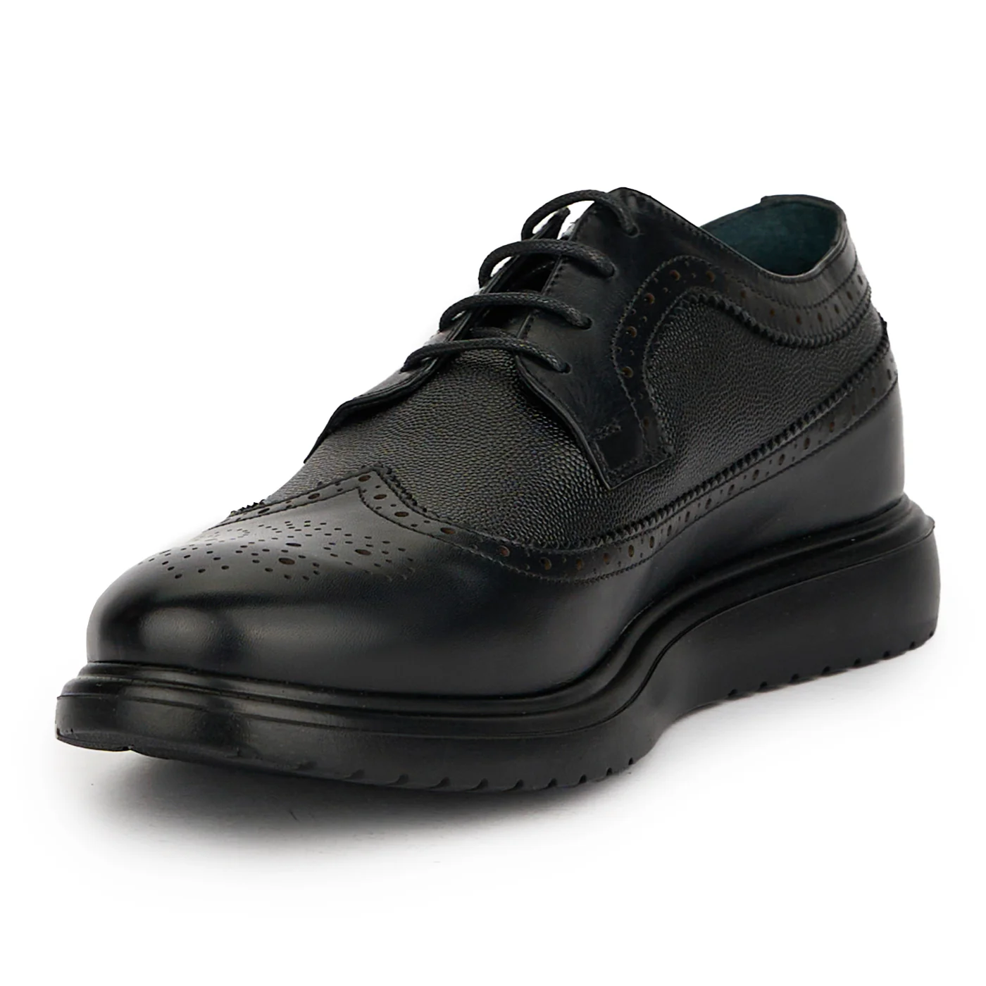 Pantofi barbati din piele naturala neagra 7620 - Image 3