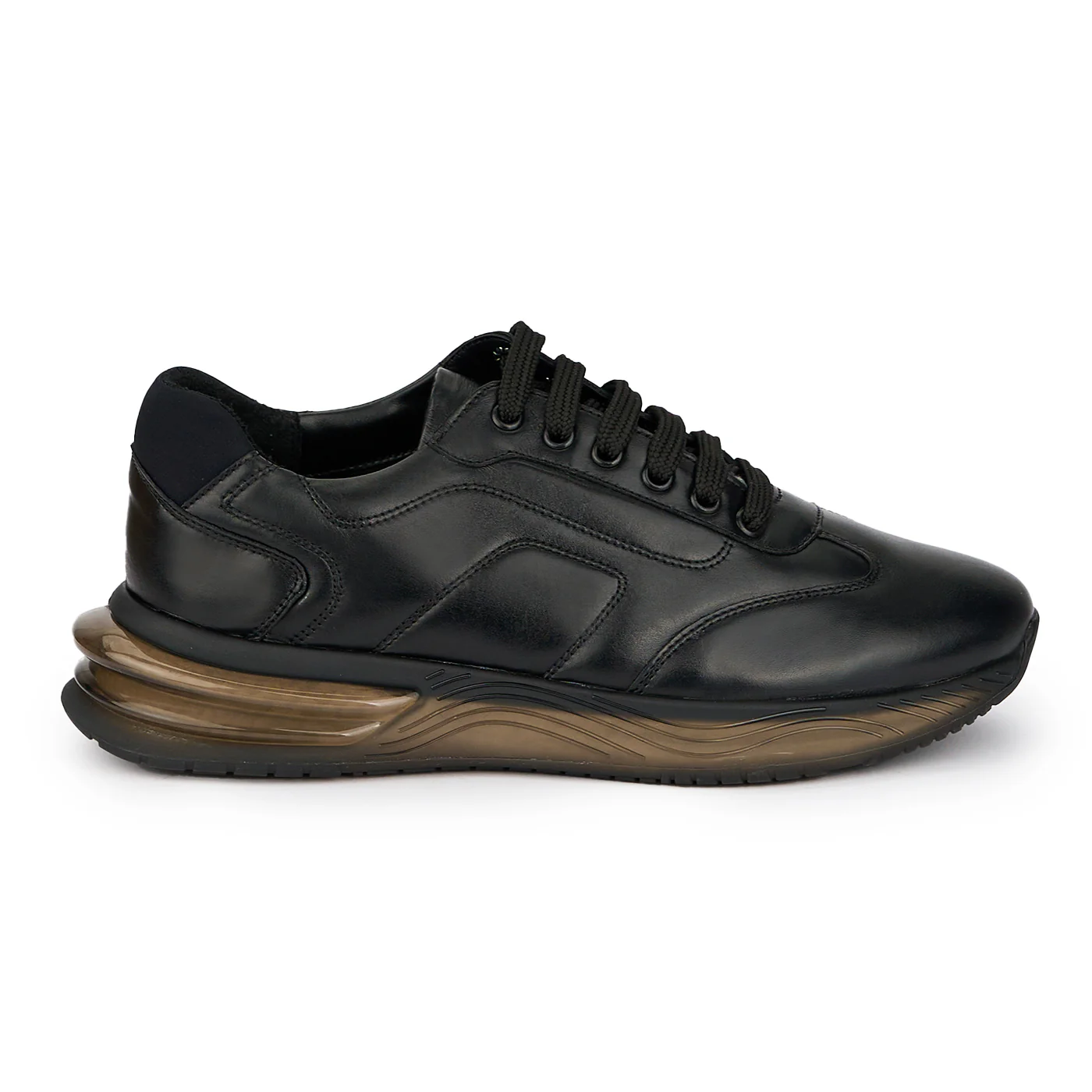Pantofi barbati din piele naturala neagra 7645