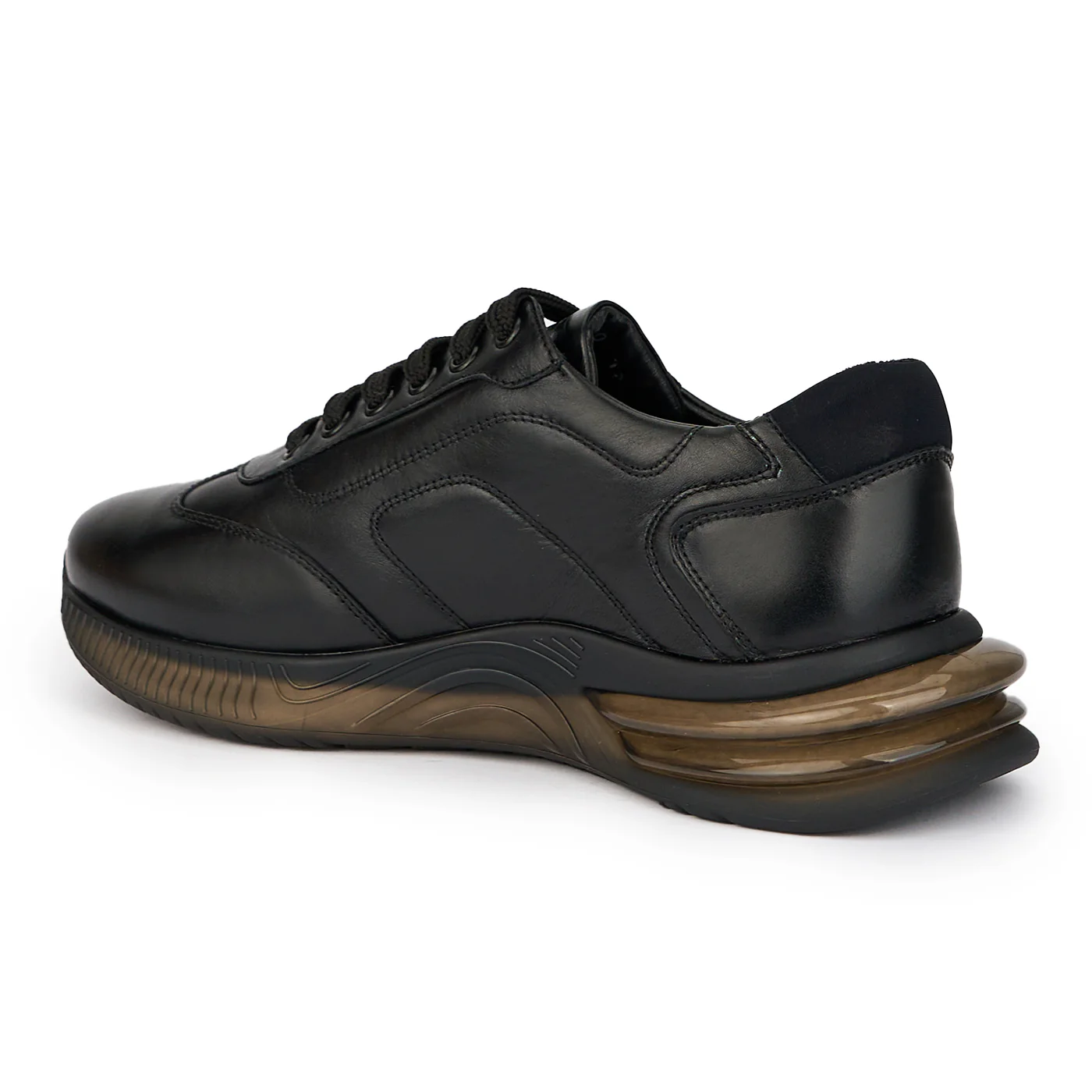 Pantofi barbati din piele naturala neagra 7645 - Image 2