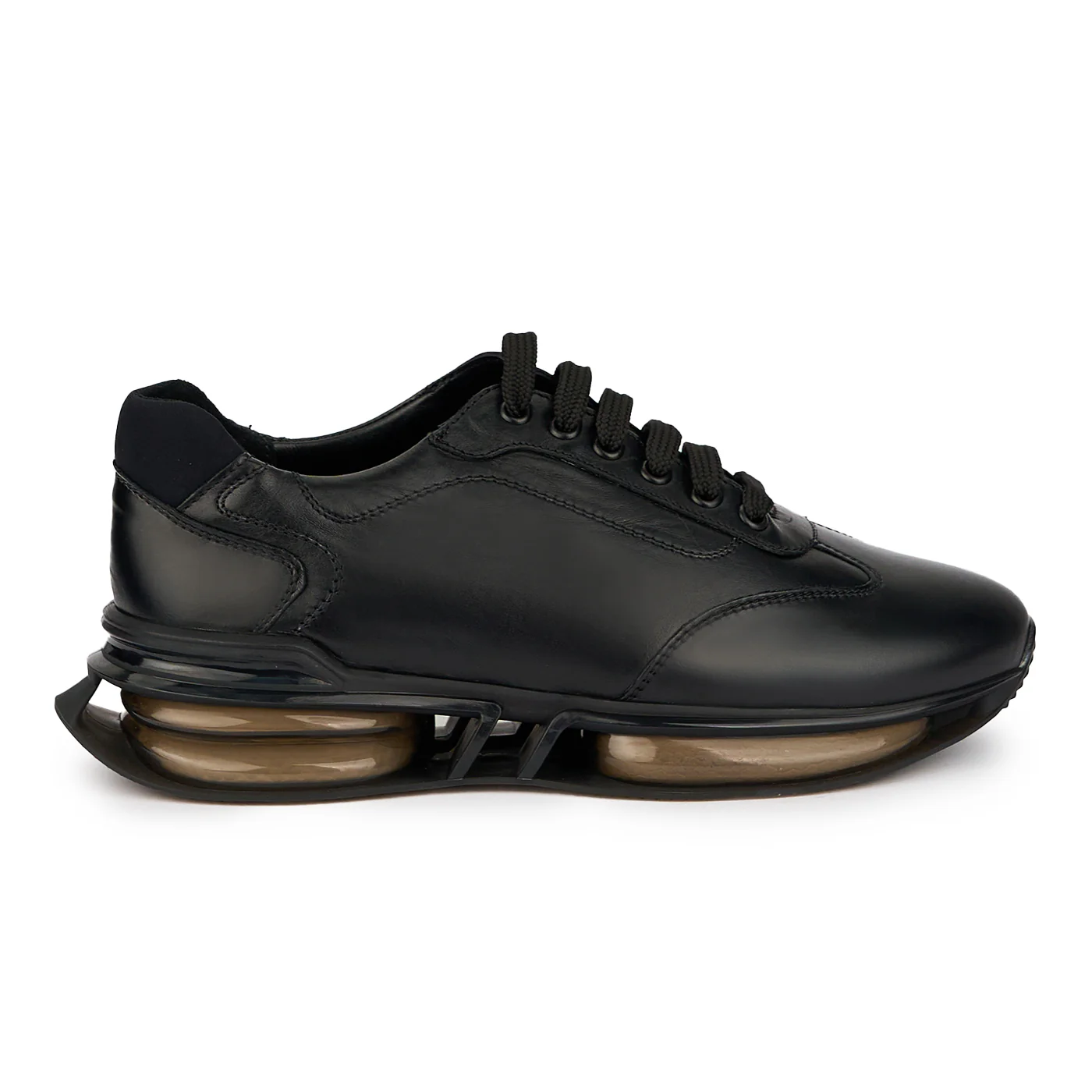 Pantofi barbati din piele naturala neagra 7705