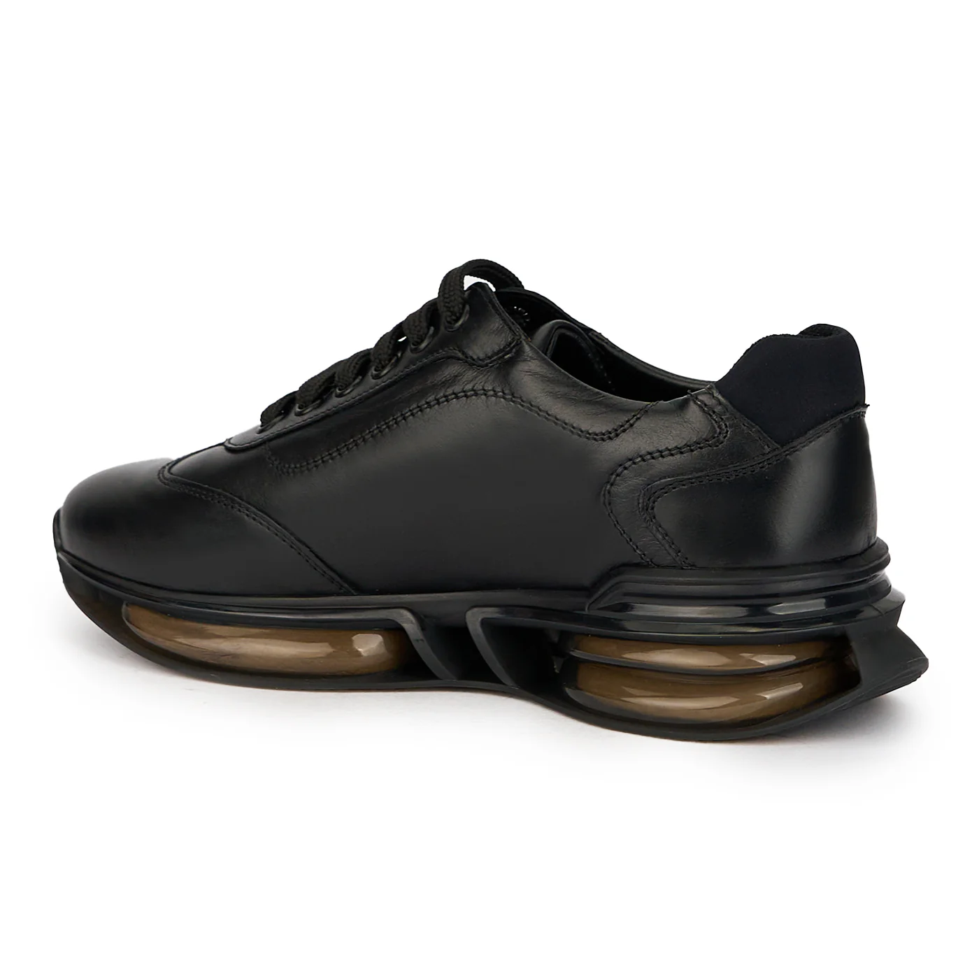 Pantofi barbati din piele naturala neagra 7705 - Image 2