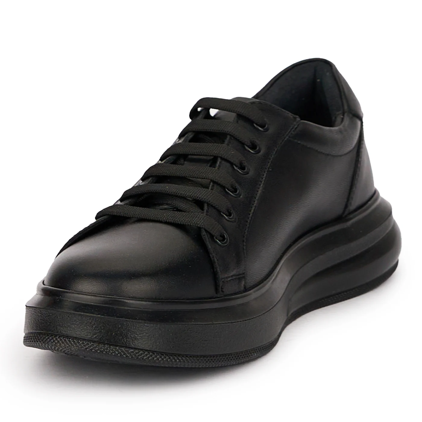 Pantofi barbati din piele naturala neagra 7730 - Image 3