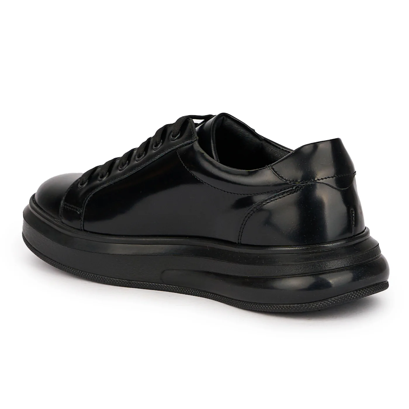 Pantofi barbati din piele naturala neagra 7731 - Image 2