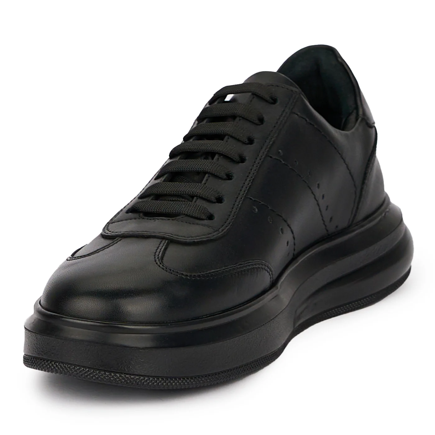Pantofi barbati din piele naturala neagra 7734 - Image 3
