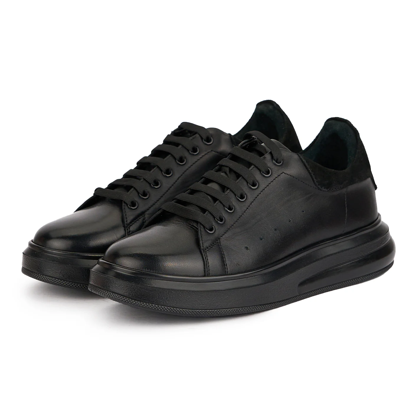 Pantofi barbati din piele naturala neagra 7749 - Image 3