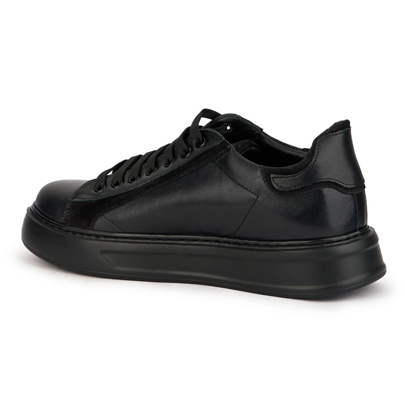 Pantofi barbati din piele naturala neagra 7768 - Image 3