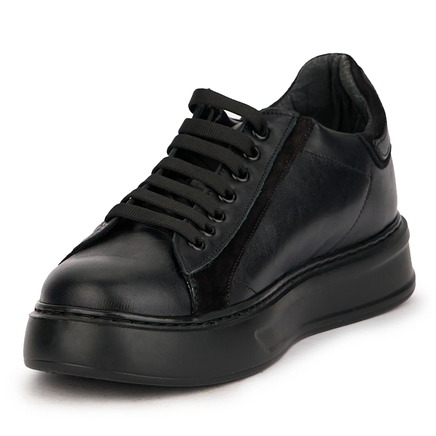 Pantofi barbati din piele naturala neagra 7768 - Image 4