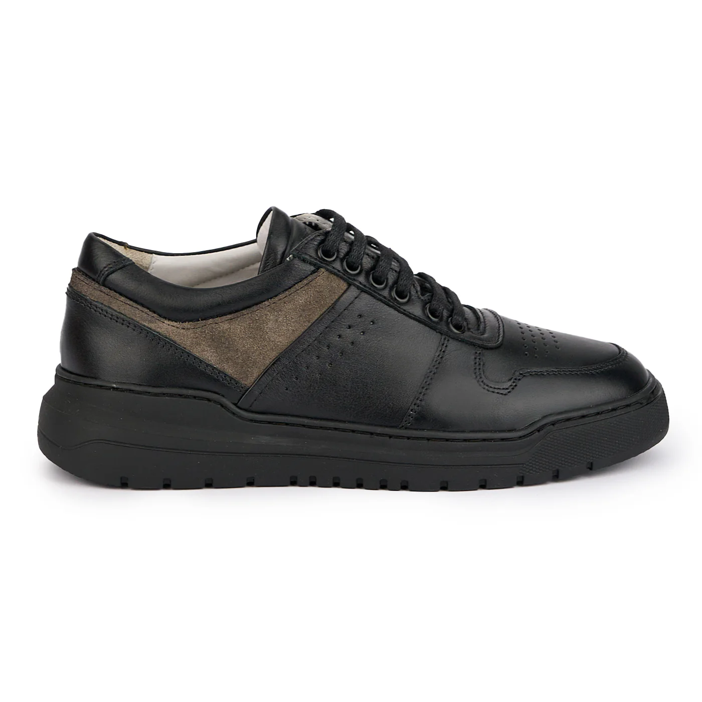 Pantofi barbati din piele naturala neagra 7775