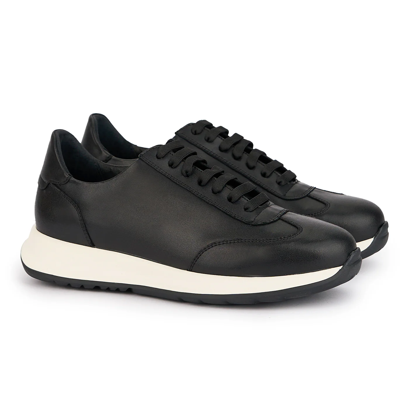 Pantofi barbati din piele naturala neagra 7794 - Image 4