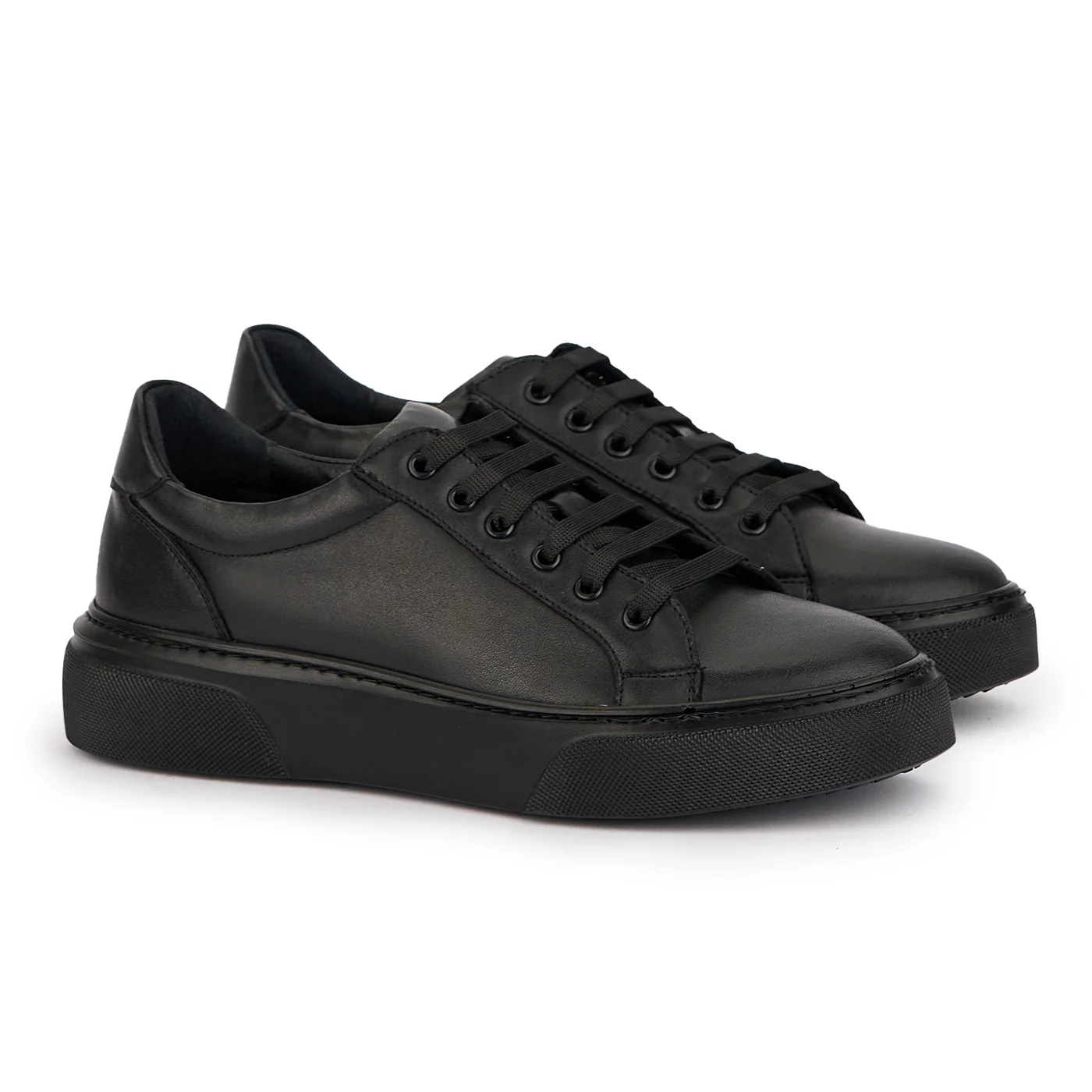 Pantofi barbati din piele naturala neagra 7797 - Image 4