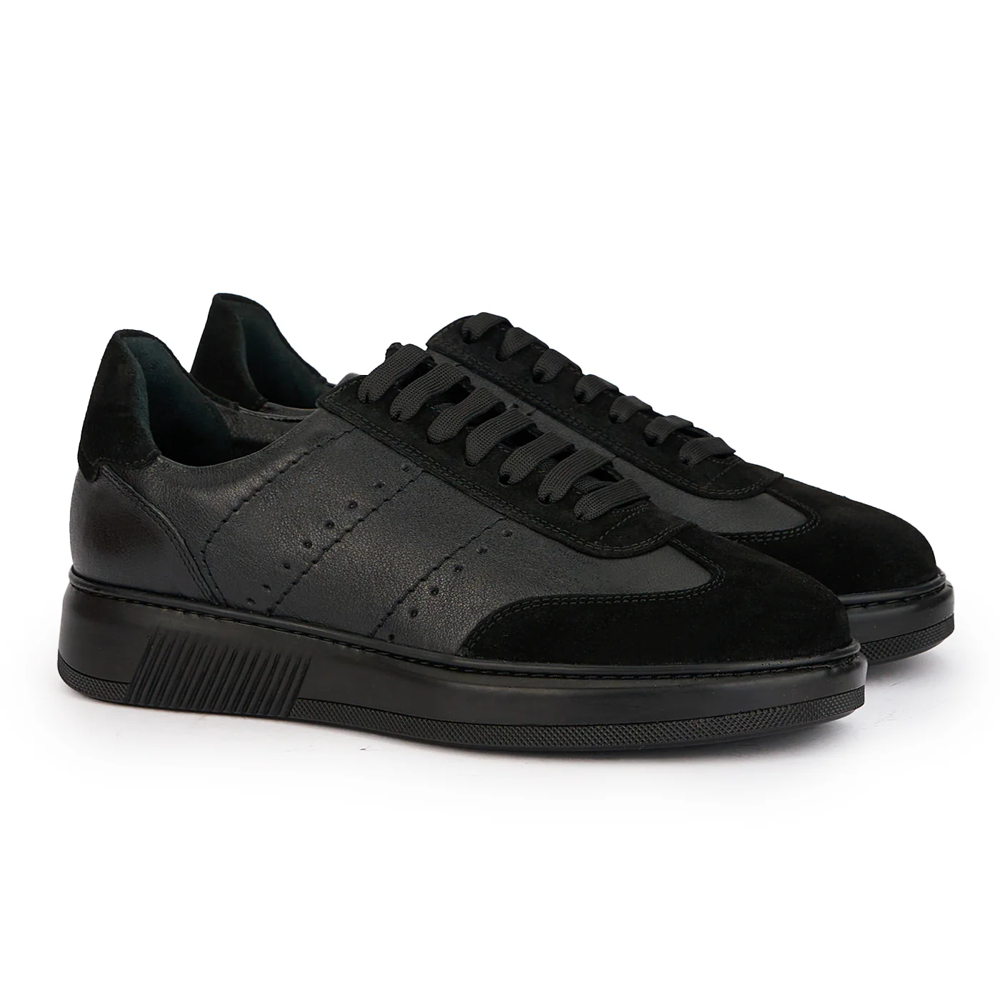 Pantofi barbati din piele naturala neagra 7811 - Image 4
