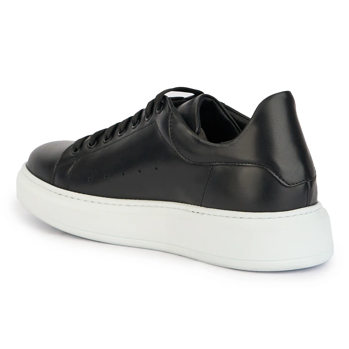 Pantofi barbati din piele naturala neagra 7821 - Image 2