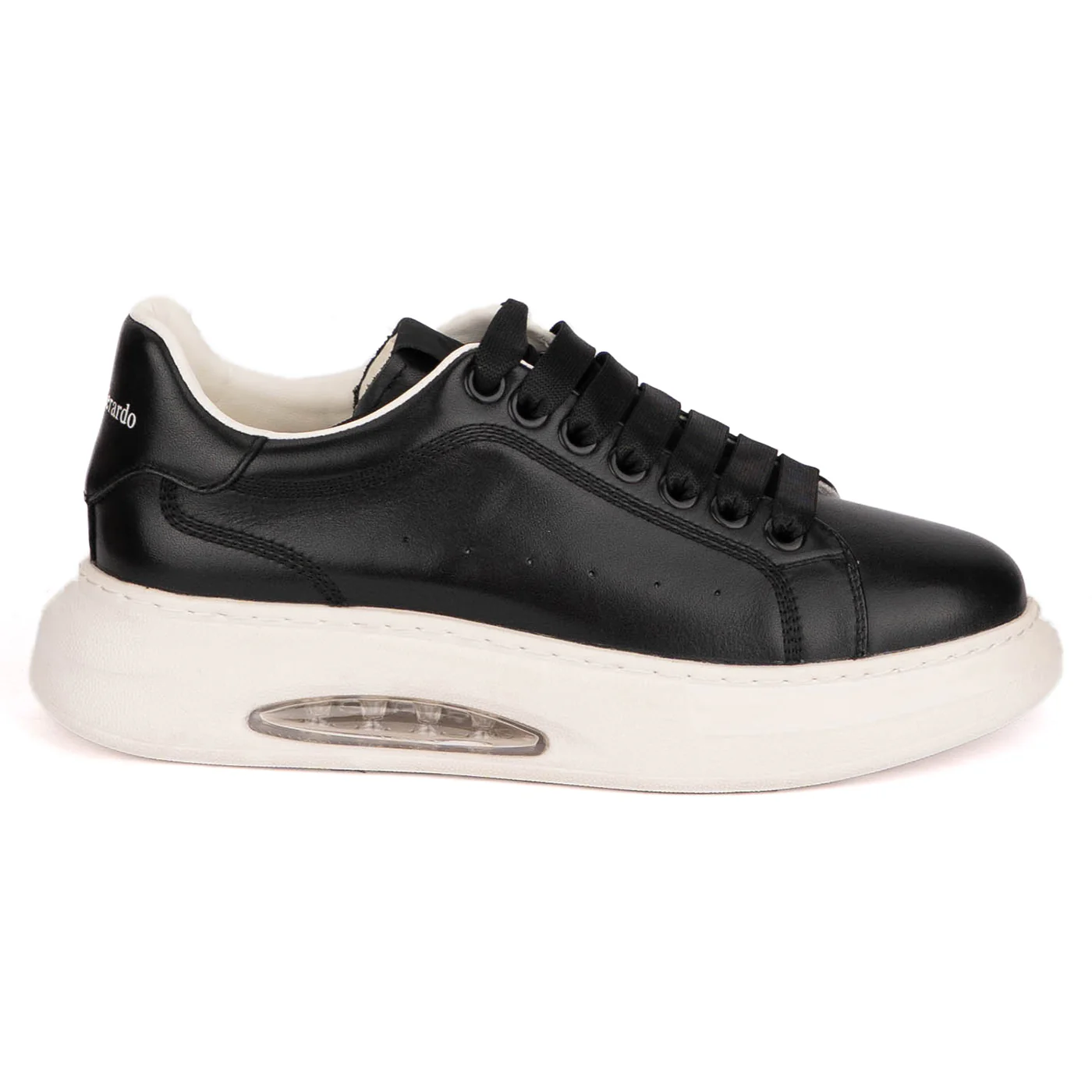 Pantofi barbati din piele naturala neagra 7925