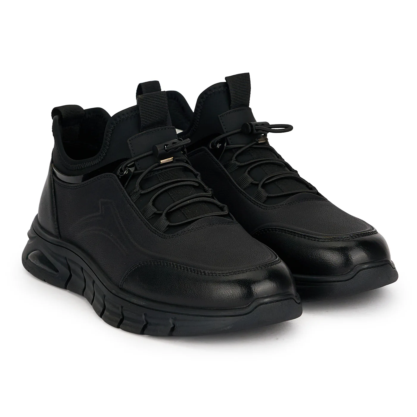 Pantofi barbati din piele naturala neagra 7950 - Image 4