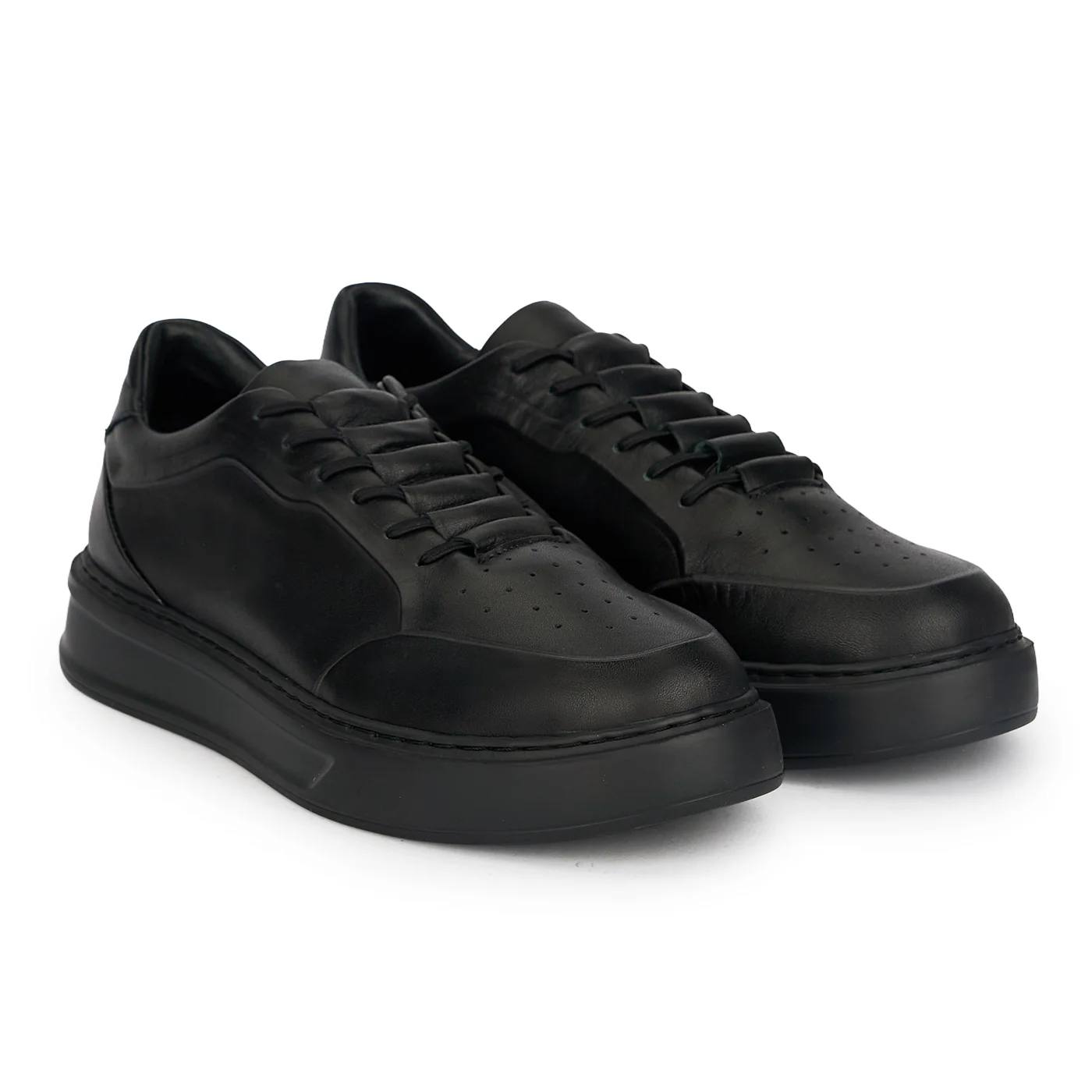 Pantofi barbati din piele naturala neagra 7952 - Image 4