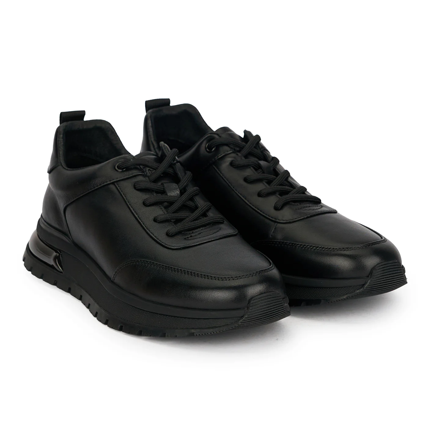 Pantofi barbati din piele naturala neagra 7954 - Image 4
