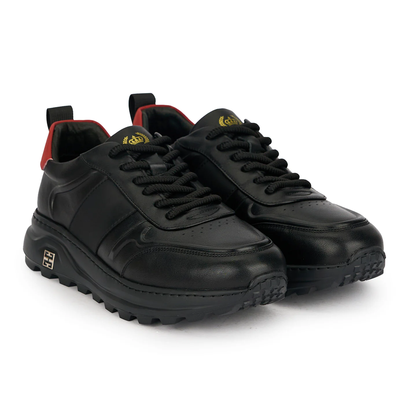 Pantofi barbati din piele naturala neagra 7956 - Image 4