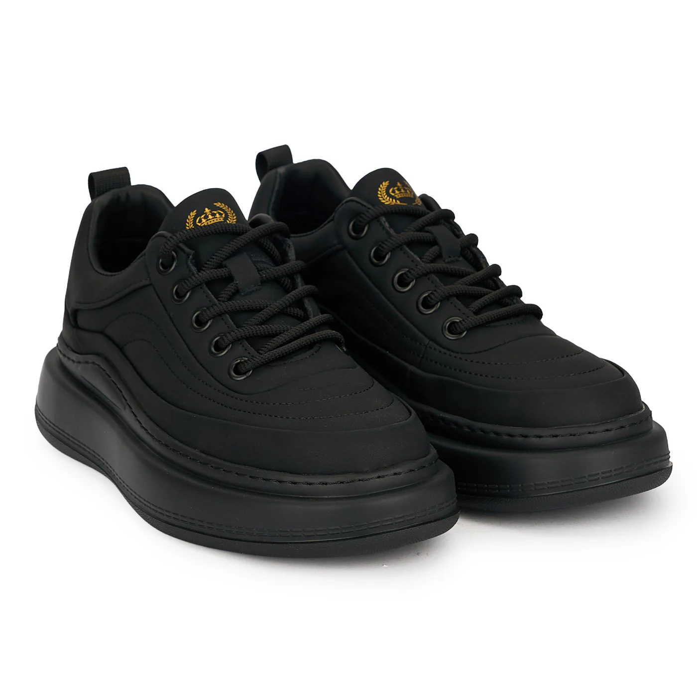 Pantofi barbati din piele naturala neagra 7958 - Image 4