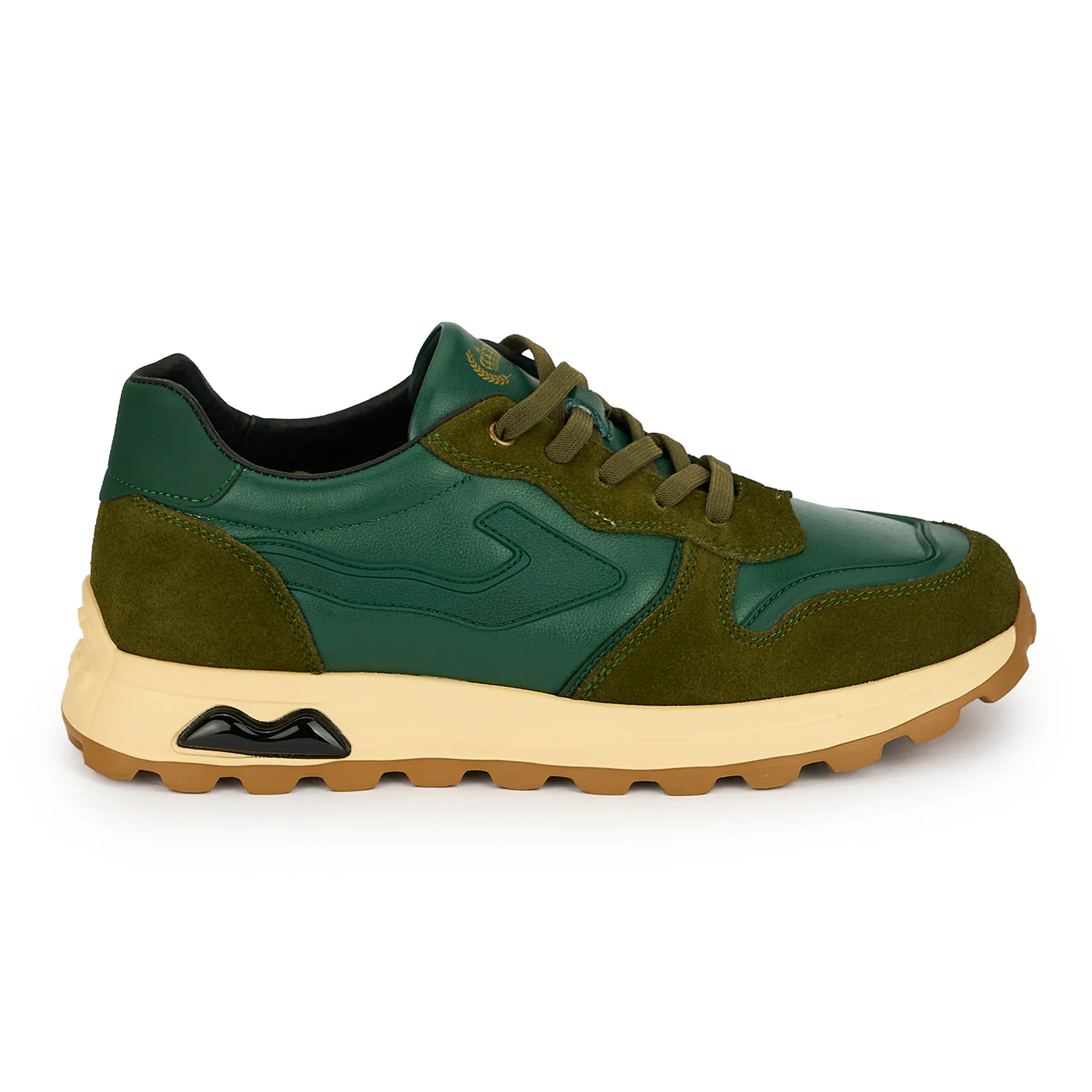 Pantofi barbati din piele naturala verde 20064