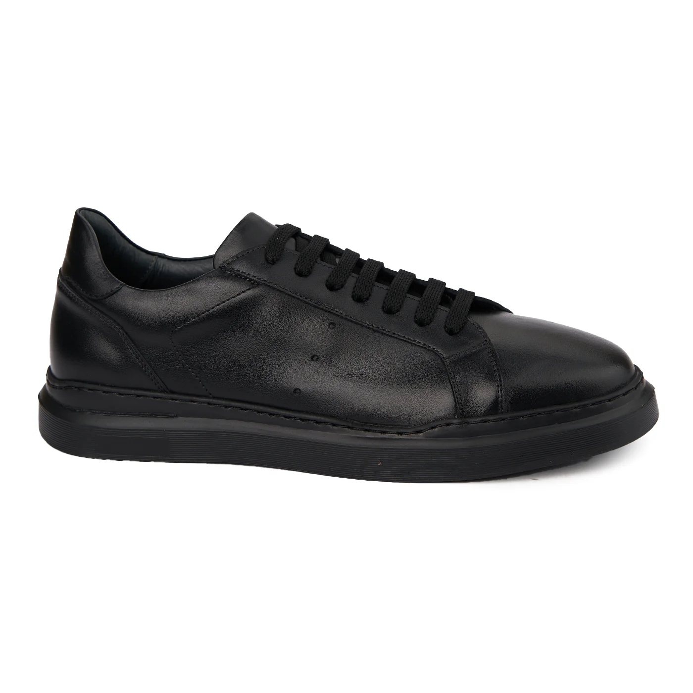 Pantofi Barbati Negrii Casual din Piele Naturala 7051