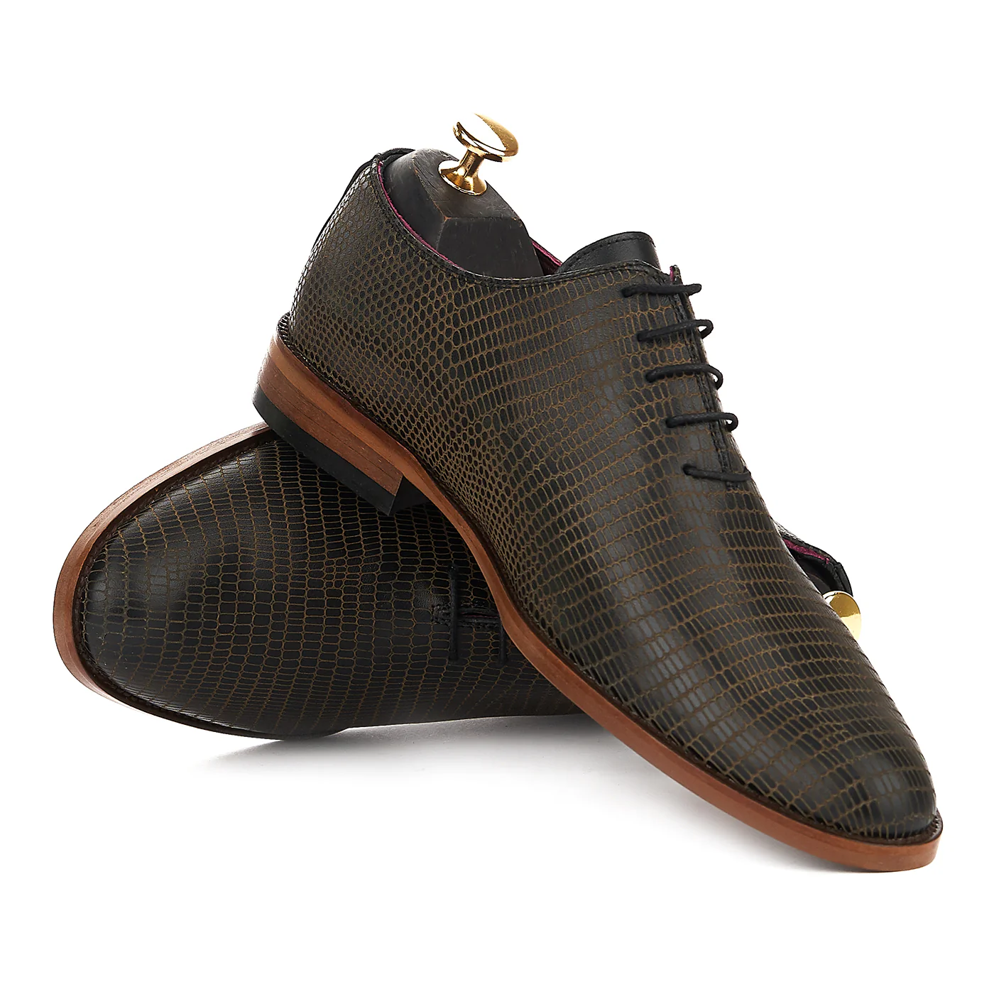 Pantofi Barbati Piele Eleganti Vintage 773 - Image 4
