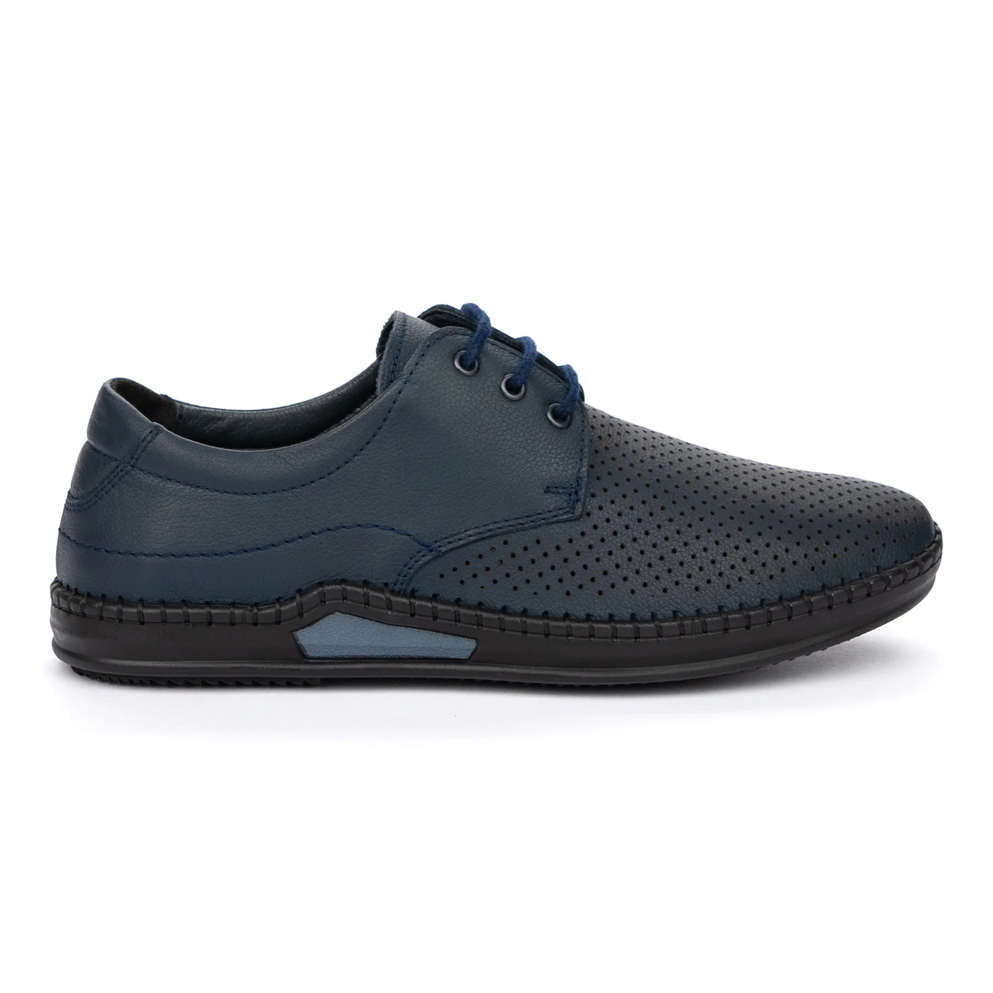 Pantofi Barbati Piele Naturala Casual Bleumarin 7312