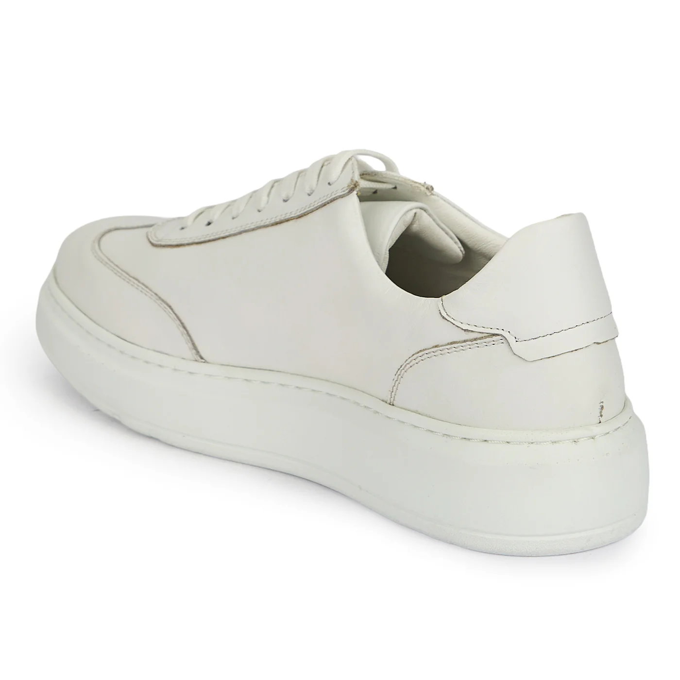 Pantofi casual barbati din piele naturala alba 20106 - Image 2