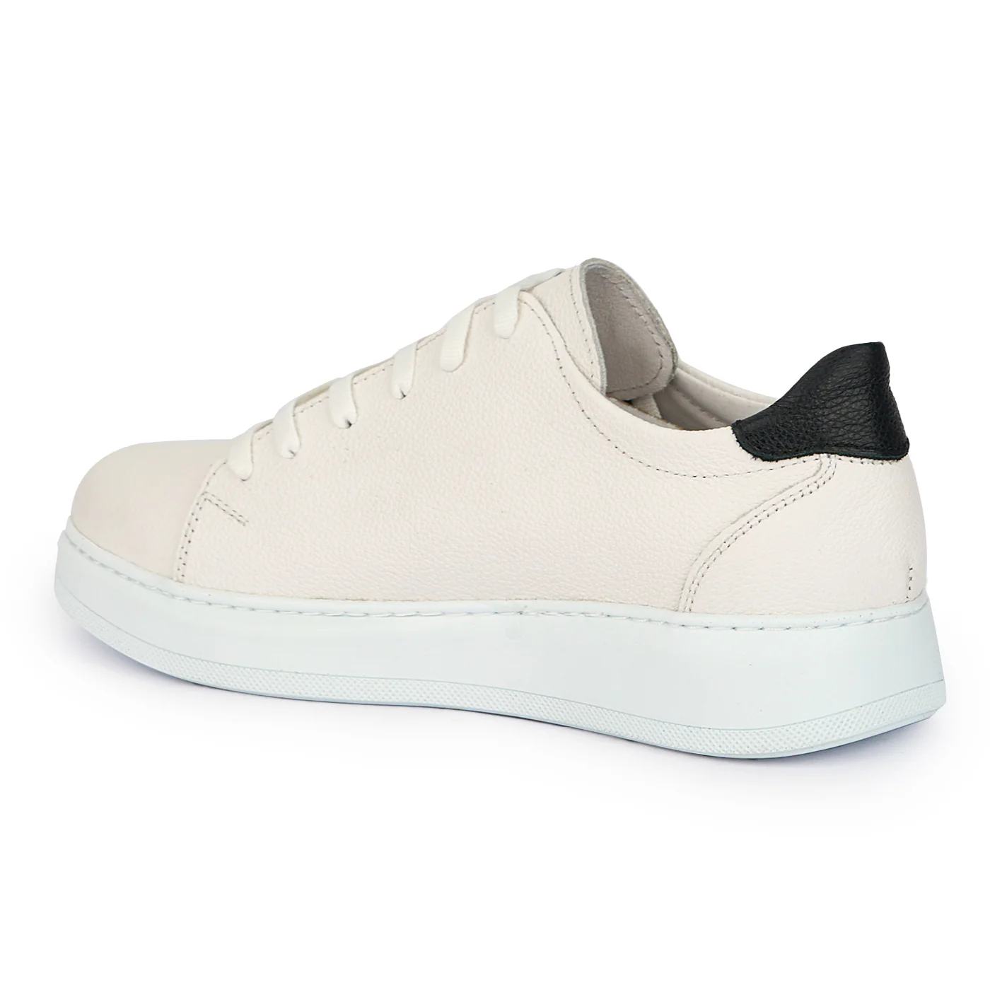 Pantofi casual barbati din piele naturala alba 7656 - Image 2