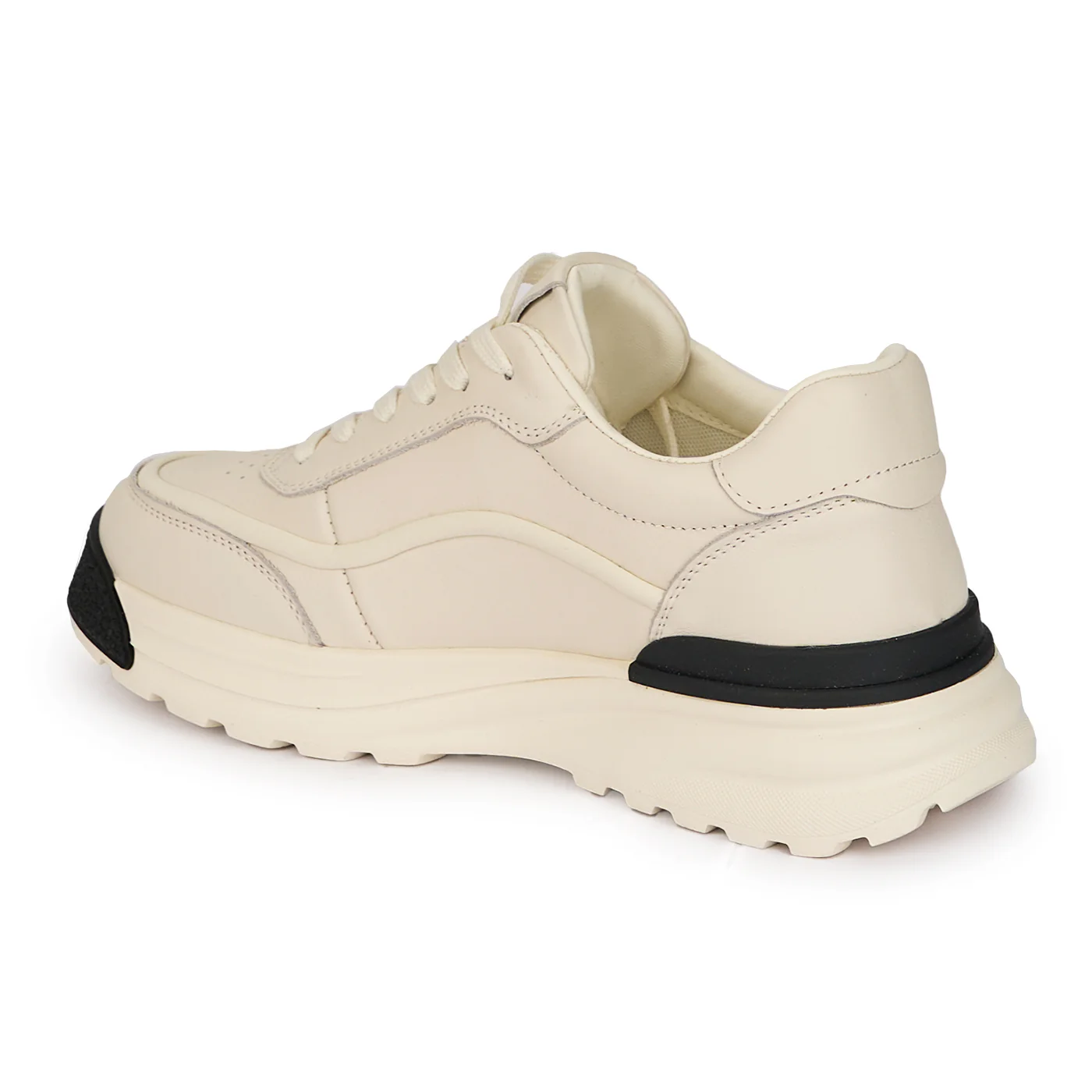 Pantofi casual barbati din piele naturala alba 7861 - Image 2
