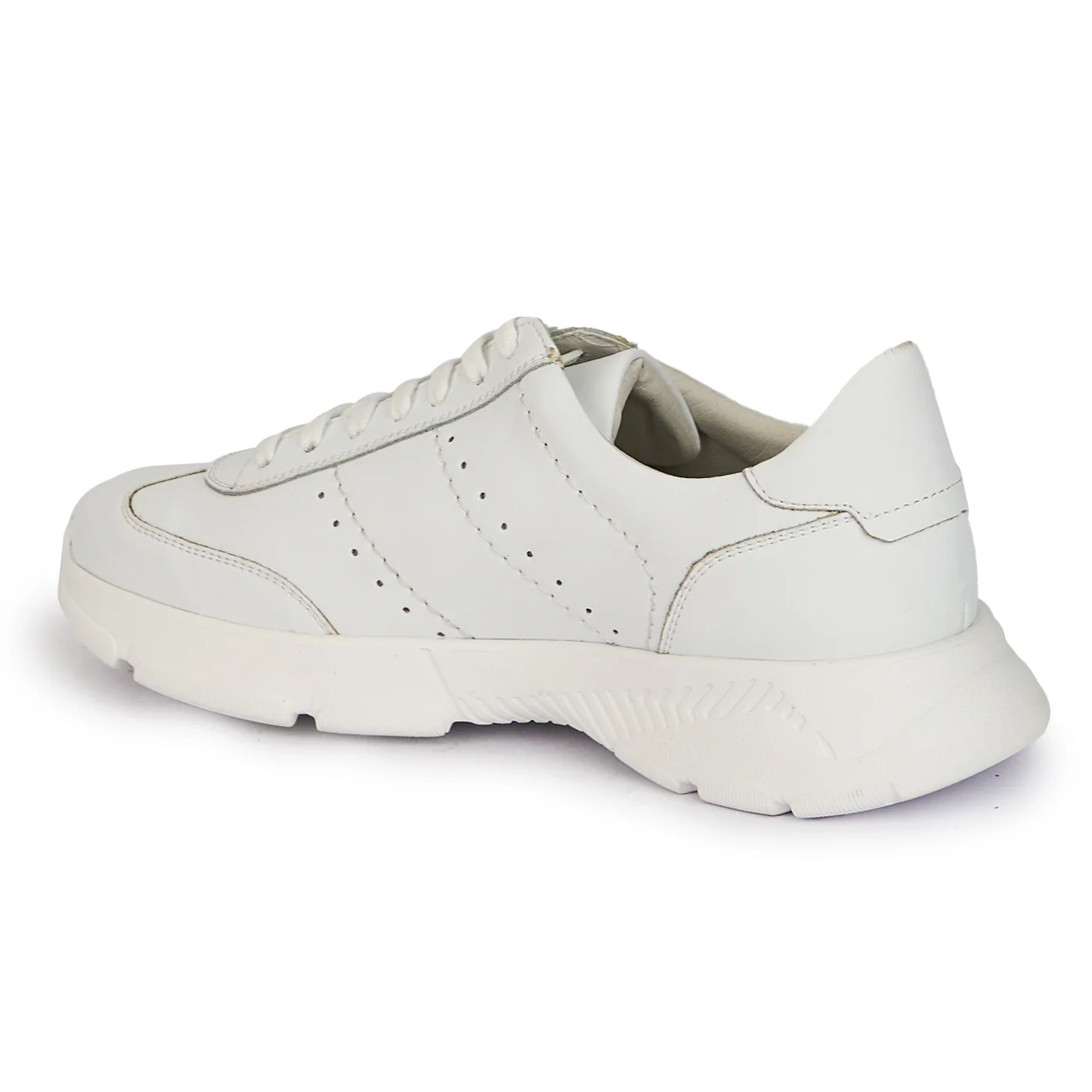 Pantofi casual barbati din piele naturala alba 7876 - Image 2