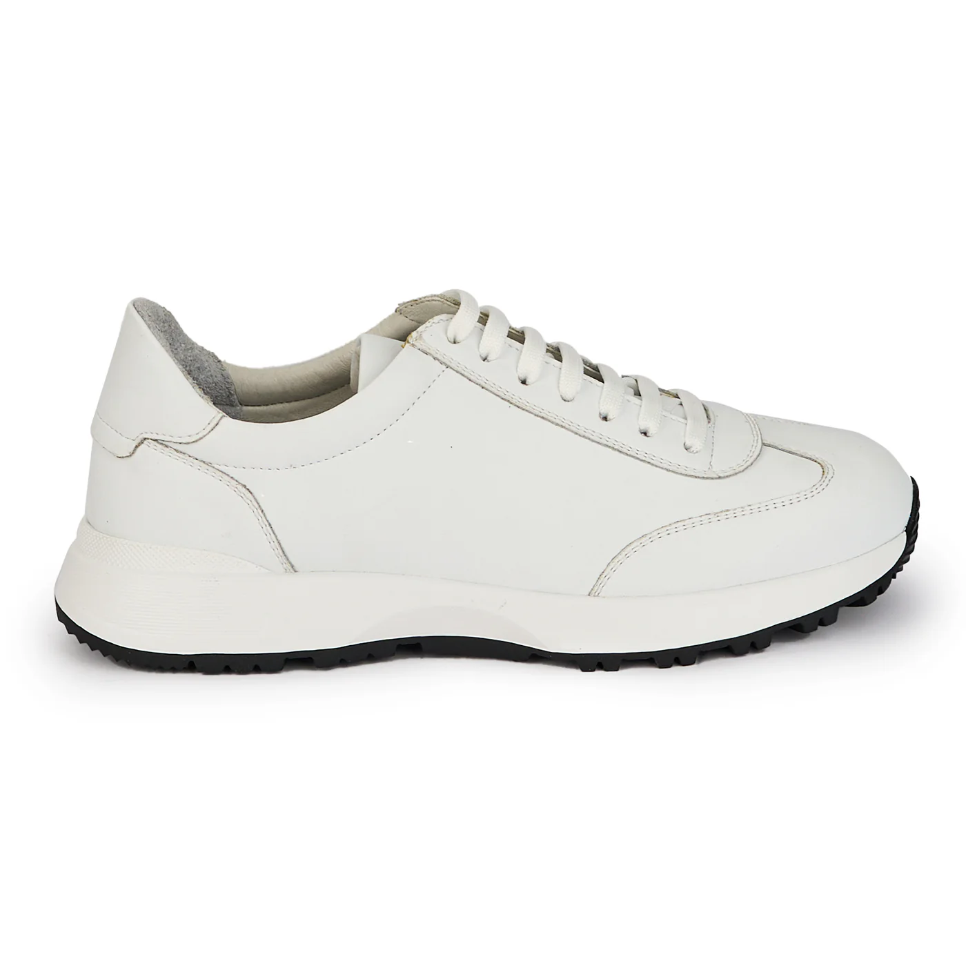 Pantofi casual barbati din piele naturala alba 7877