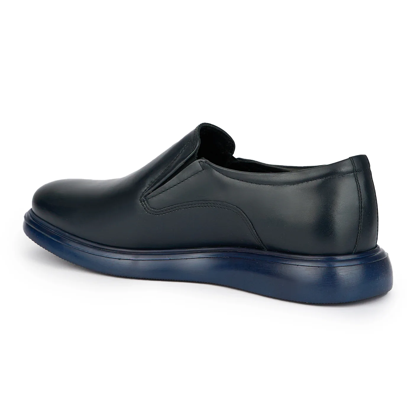 Pantofi casual barbati din piele naturala bleumarin 7653 - Image 2