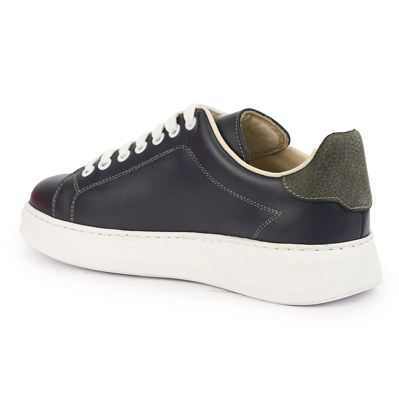 Pantofi casual barbati din piele naturala gri 7564 - Image 2