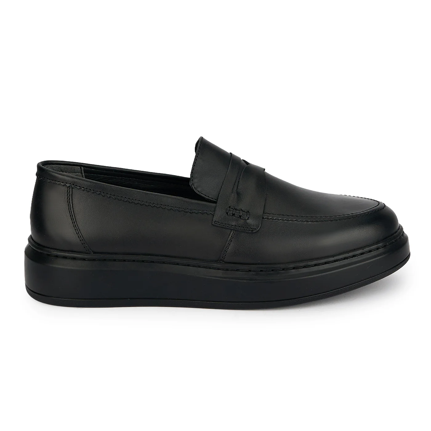 Pantofi casual barbati din piele naturala neagra 20097