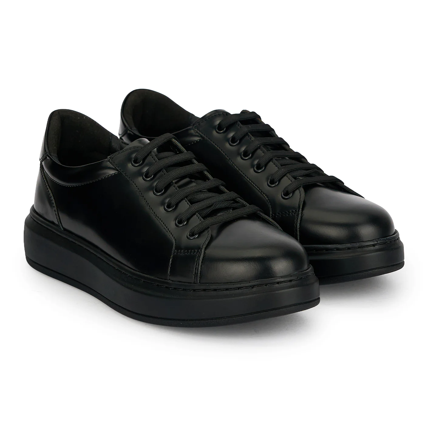 Pantofi casual barbati din piele naturala neagra 20101 - Image 4