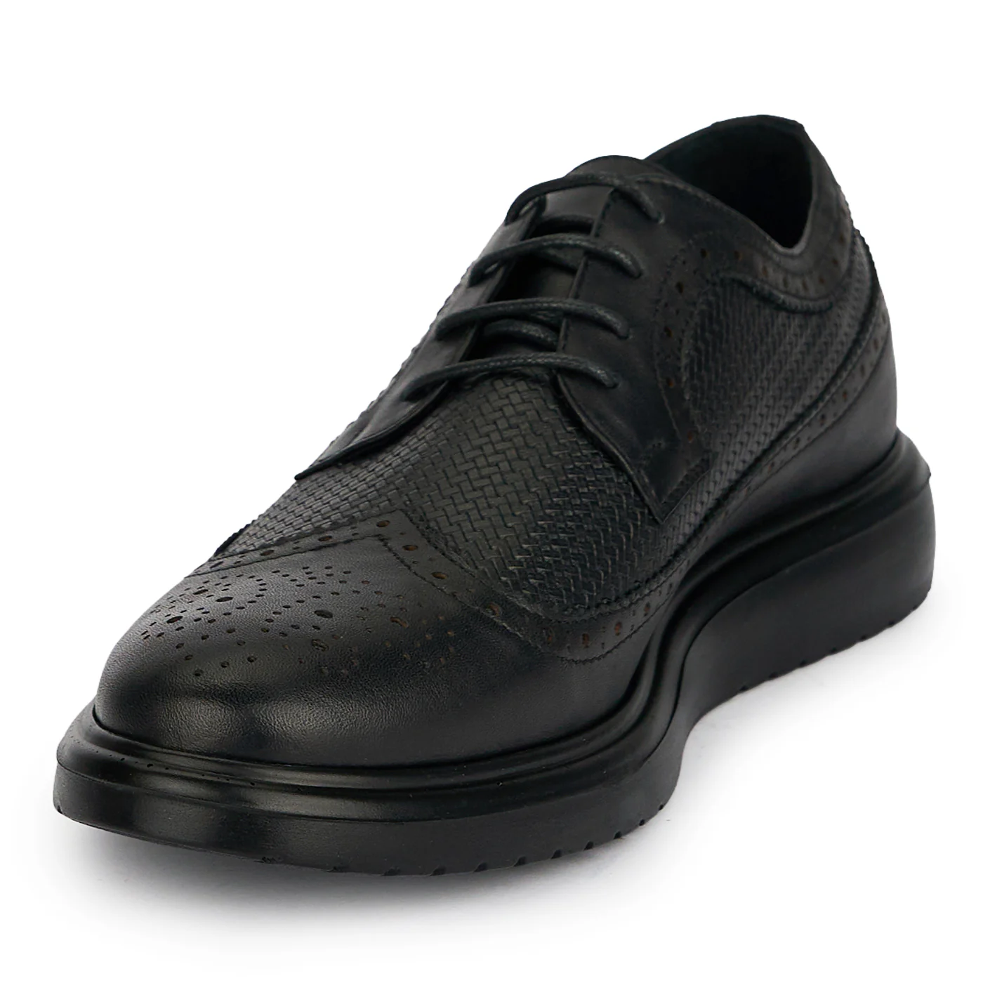 Pantofi casual barbati din piele naturala neagra 20111 - Image 3
