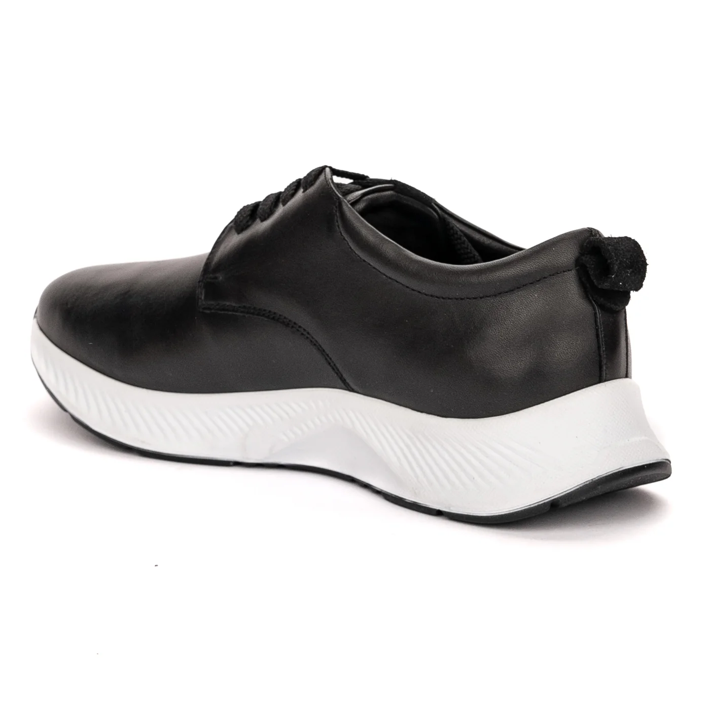 Pantofi casual barbati din piele naturala neagra 7491 - Image 2