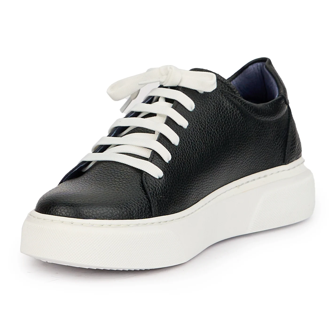 Pantofi casual barbati din piele naturala neagra 7561 - Image 3